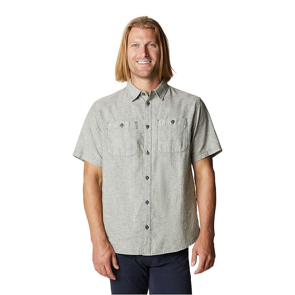カジュアルシャツ (取寄) マウンテンハードウェア メンズ パイニー クリーク Ss シャツ Mountain Hardwear Men's  Piney Creek SS Shirt Black Spruce：ジェットラグ楽天市場店