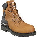 (取寄) カーハート メンズ ヘリテージ 6 インチ ウォータープルーフ ワーク ブーツ - スティール トゥ Carhartt Carhartt Men's Heritage 6 Inch Waterproof Work Boots - Steel Toe Bison Brown Oil Tan