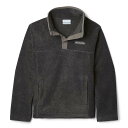 (取寄) コロンビア ユース スティーンズ マウンテン クオーター スナップ フリース プル-オーバー Columbia Columbia Youth Steens Mountain Quarter Snap Fleece Pull-Over Charcoal Heather