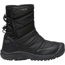 (取寄) キーン ユース ウォータープルーフ ブーツ KEEN KEEN Youth Puffrider Waterproof Boots Black / Steel Grey