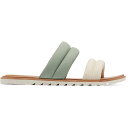 (取寄) ソレル レディース エラ リ パフ スライド Sorel Sorel Women's Ella II Puff Slide Safari / Chalk