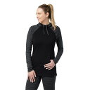 (取寄) スマートウール ウィメンズ サーマル メリノ ドレープ ネック パーカー Smartwool Smartwool Women's Thermal Merino Drape Neck Hoodie Black Dot