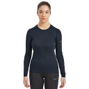 (取寄) モンテイン ウィメンズ ダーツ ライト Ls T-シャツ Montane Montane Women's Dart Lite LS T-Shirt Eclipse Blue