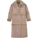 (取寄) アグ ウィメンズ タカラ ロング フォー ツインフェイス コート Ugg Ugg Women's Takara Long Faux Twinface Coat Wolf Grey