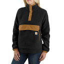 (取寄) カーハート ウィメンズ リラックスド-フィット フィット フリース プルオーバー Carhartt Carhartt Women's Relaxed Fit Fleece Pullover Black