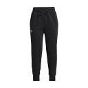 (取寄) アンダーアーマー ガールズ ライバル フリース ジョガー Under Armour Girls' Rival Fleece Jogger Black / White