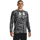 (取寄) アンダーアーマー メンズ ABC カモ Ls トップ Under Armour Men's ABC Camo LS Top Black / White