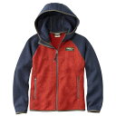 (取寄) エルエルビーン リトル キッズ カラー ブロック フーデット フリース セーター L.L.Bean L.L.Bean Little Kids' Color Block Hooded Fleece Sweater Bright Navy / Cayenne