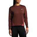 (取寄) ブルックス ウィメンズ ラン ウィジン スウェットシャツ Brooks Brooks Women's Run Within Sweatshirt Run Raisin / Copper