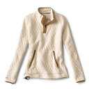 (取寄) オービス ウィメンズ アウトドア キルテッド スナップ クオーター ソリッド スウェットシャツ Orvis Orvis Women's Outdoor Quilted Snap Quarter Solid Sweatshirt Oatmeal