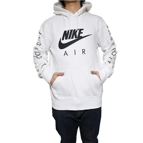 NIKE ナイキ メンズ パーカー NIKE AIR ロゴパーカー ホワイト Graphic Hoodie White Black 送料無料