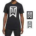 NIKE ナイキ タイガーウッズ モデル Tシャツ メンズ 半袖Tシャツ ブラック/ホワイト ロゴ Nike Men 039 s TW Logo T-Shirt Black 送料無料