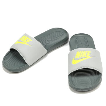 ナイキ NIKE メンズ サンダル ビクトリー ワン スライド グレー 灰色 黄色 イエロー スポーツサンダル シャワーサンダル ビーチサンダル スポサン ビーサン ブランド スポーツ トレーニング おしゃれ つっかけ Nike Men's Shoes Victori One Slide Grey Fog Volt