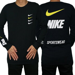 NIKE ナイキ 長袖Tシャツ メンズ ブラック マイクロブランド ロング スリーブ Tシャツ Nike Men's Microbrand Long Sleeve T-Shirt Black White 送料無料