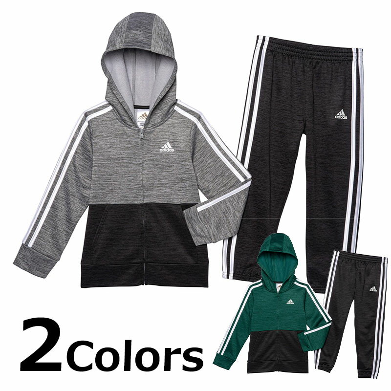 アディダス ジャージ 上下セット キッズ 90cm 95cm 2歳 3歳 子供服 スポーツウェア ジャージ上下 セットアップ 幼児 かわいい ブランド adidas 3-Stripe Fleece Hoodie and Joggers Set通販セール サッカー 用品 セール