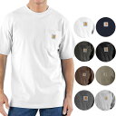 カーハート Tシャツ メンズ 半袖 K87 USAモデル Carhartt 大きいサイズ 半袖Tシャツ ポケット付き オシャレ 胸ポケット付き スポーツ アウトドア ブランド Carhartt Men 039 s Pocket SS T-Shirt あす楽対応