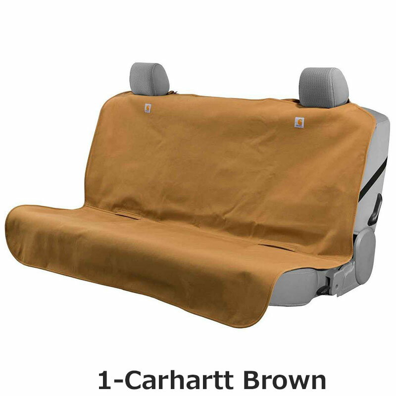 カーハート シートカバー 後部座席用 ベンチ ロング 車 フリーサイズ カーシートカバー 後席 防水 エプロンタイプ 汎用 簡単装着 カー用品 自動車 車用品 車内インテリア 汚れ防止 おしゃれ ペット 犬 Carhartt Coverall Bench Seat Protection Seat Cover