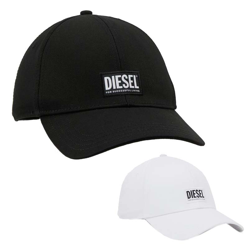 ディーゼル キャップ メンズ レディース コリー キャップ 黒 白 ブラック ホワイト スナップバック キャップ 帽子 ロゴ ベースボールキャップ ボックスロゴ DIESEL Corry 00SYQ9のサムネイル