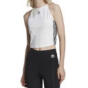 【訳あり アウトレット】 アディダス オリジナルス タンク トップ ノースリーブ キャミソール インナー トップス レディース 女性 ホワイト 白 ビックサイズ カジュアル ストリート スポーツ ファッション ブランド ロゴ adidas Originals Tank Top White Mサイズ