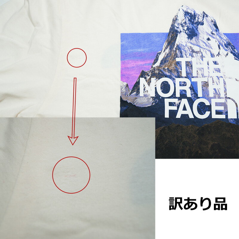 【訳あり アウトレット】ノースフェイス メンズ 長袖Tシャツ ロンT Tシャツ 白 ホワイト 男性 男性用 アウトドア スポーツ キャンプ 登山 ランニング バックプリント ロゴ おしゃれ ブランド 大きいサイズ The North Face Men's Box NSE T-Shirt GardeniaWhite/PhotoRealGra