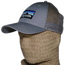 パタゴニア P6 ロゴ ロープロ トラッカー ハット Patagonia P-6 LoPro Trucker Hat Forge Grey グレー