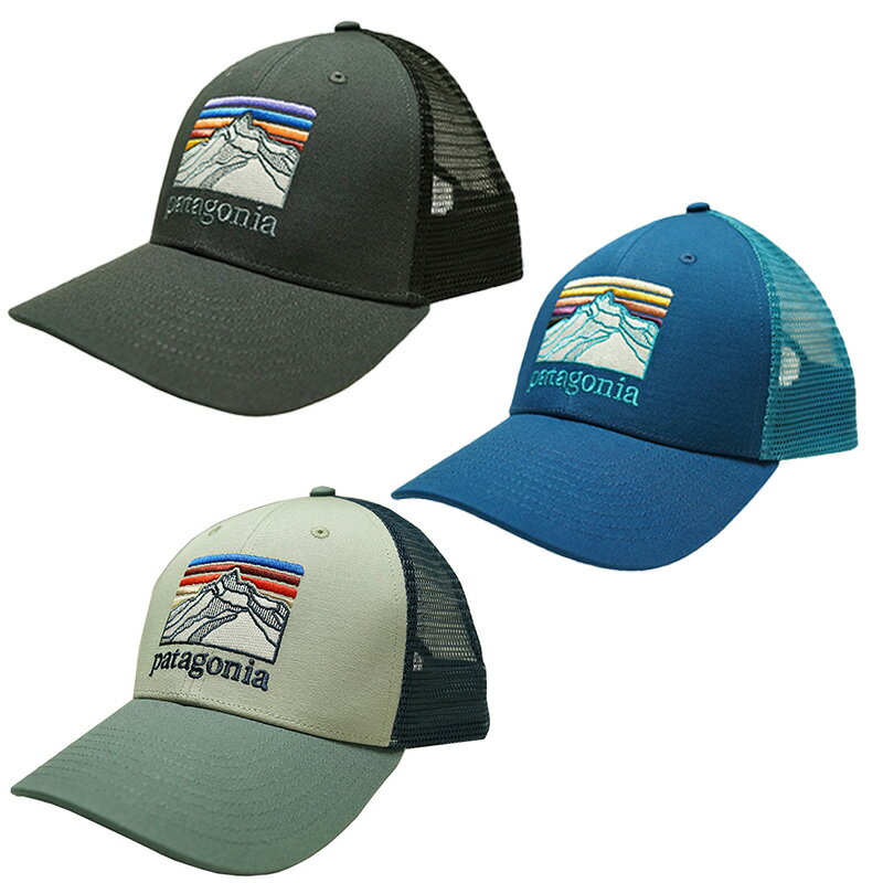 パタゴニア キャップ メンズ パタゴニア キャップ 帽子 ラインロゴ リッジ ロープロ トラッカーハット 38285 Patagonia Line Logo Ridge LoPro Trucker Hat アウトドア ブランド キャップ 帽子 メンズ レディース 送料無料