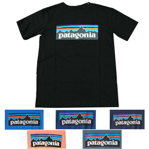 PATAGONIA パタゴニア Tシャツ キッズ 110 120 130 140 150 160cm フロントロゴ オーガニックコットン 半袖Tシャツ ロゴ 半袖 子ども服 男の子 女の子 送料無料 Patagonia Kid's P-6 LOGO T-Shirt 62153