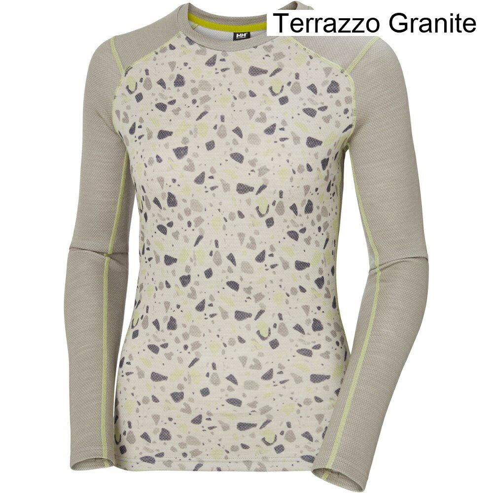 (取寄) ヘリーハンセン LIFAメリノミッドウェイトグラフィックベースレイヤークルートップ - レディース helly hansen LIFA Merino Midweight Graphic Base Layer Crew Top - Women's