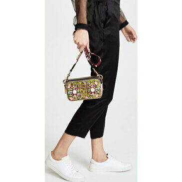 (取寄)Marc Jacobs Snapshot Camera Bag in Floral Brocade マークジェイコブス スナップショット カメラ バッグ イン フローラル ブロケード GreenMulti