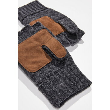 (取寄)ポロ ラルフローレン ウール ブレンド コンバーチブル ミトンズ Polo Ralph Lauren Wool Blend Convertible Mittens Charcoal