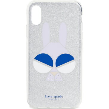 ケイトスペード iPhoneケース グリッター マネー バニー アイフォンXR ケース Kate Spade New York Glitter Money Bunny iPhone XR Case SilverMulti