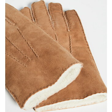 (取寄)ポロ ラルフローレン シアリング アイコン グローブ Polo Ralph Lauren Shearling Icon Gloves Natural