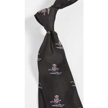 ラルフローレン ネクタイ エクストリーム ベアー ロゴ タイ ブラック Polo Ralph Lauren Extreme Bear Tie Black