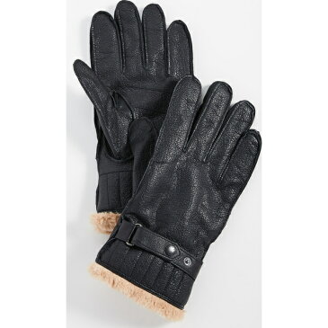 (取寄)バブアー レザー ユーティリティ グローブ Barbour Leather Utility Gloves Black