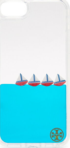 【訳あり アウトレット】トリーバーチ iPhone7 ケース セイルボート リキッド アイフォン 7 ケース iPhoneケース Tory Burch Sailboat Liquid iPhone 7 Case