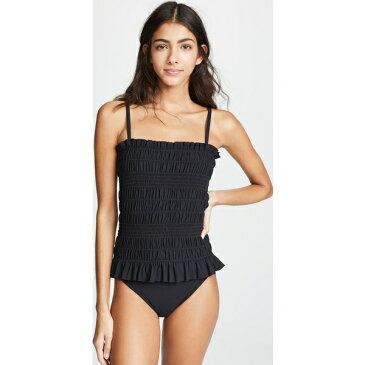 (取寄)トリーバーチ レディース コスタ スモック ワン ピース Tory Burch Women's Costa Smocked One Piece Black Black