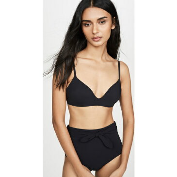 (取寄)トリーバーチ レディース ソリッド ブラ ビキニ トップ Tory Burch Women's Solid Bra Bikini Top Black