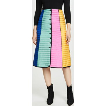 (取寄)トリーバーチ レディース カラーブロック キルテッド スカート Tory Burch Women's Colorblock Quilted Skirt DuchessBlue