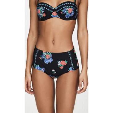 (取寄)トリーバーチ レディース プリンテッド ハイ ウェスト ボトム Tory Burch Women's Printed High Waisted Bottoms BlackTeaRose