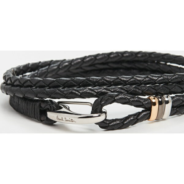 取寄 ポールスミス レザー ラップ ブレスレット Paul Smith Leather Wrap Bracelet Black ジェットラグ店 取寄 ポールスミス レザー ラップ ブレスレット Paul Smith Leather Wrap Bracelet Black ジェットラグ店