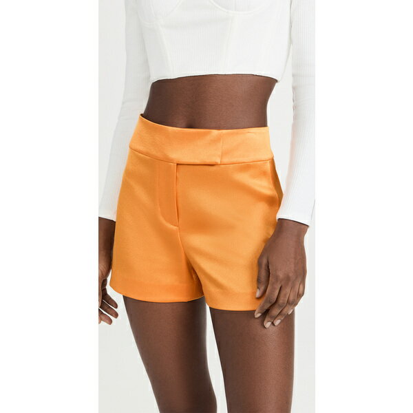 (取寄)アリス アンド オリビア レディース マラ クロスオーバー ショーツ alice + olivia Women's Mara Crossover Shorts Tangerine