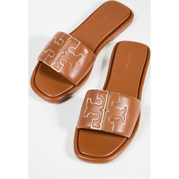 (取寄)トリーバーチ レディース レディース ダブル T スポーツ スライド Tory Burch Women's Women's Double T Sport Slides BourbonMiele Gold