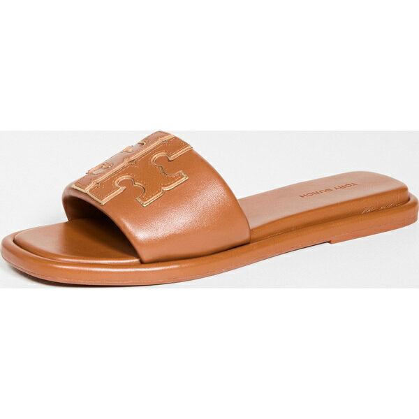 (取寄)トリーバーチ レディース レディース ダブル T スポーツ スライド Tory Burch Women's Women's Double T Sport Slides BourbonMiele Gold