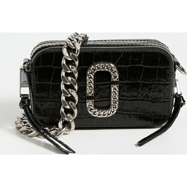 (取寄)マークジェイコブス スナップショット クロコ エンボス カメラ バッグ Marc Jacobs Snapshot Croc Embossed Camera Bag Black