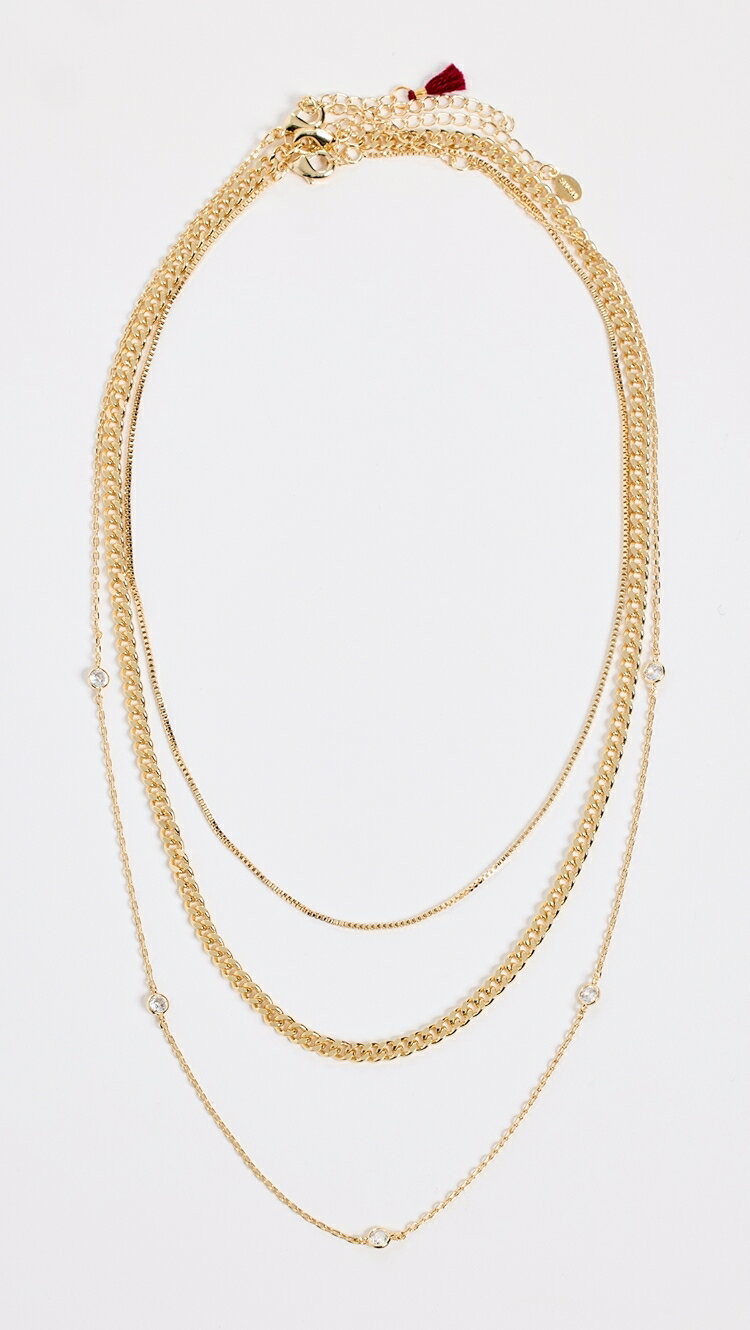 (取寄) エミリー レイヤード ネックレス SHASHI Emily Layered Necklaces gold(4)