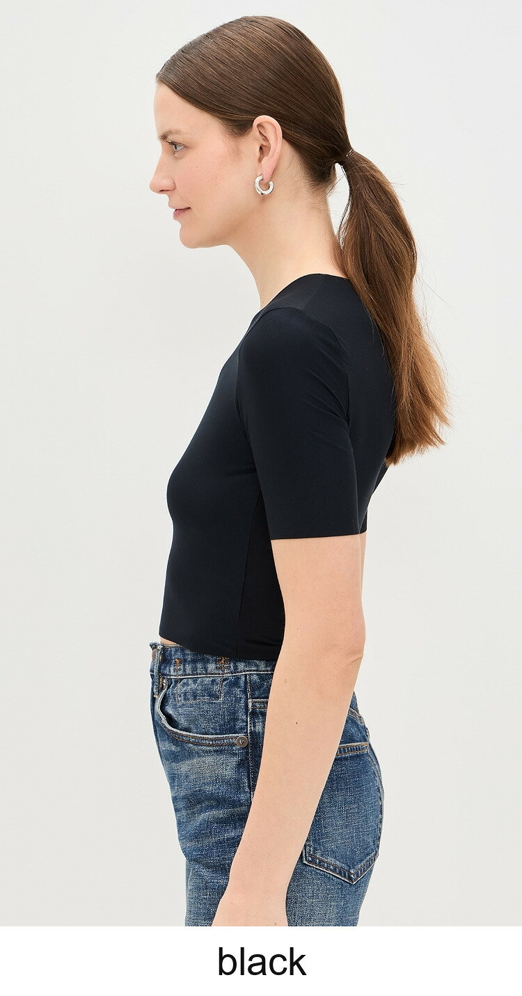 (取寄) コマンドー バター クロップド ティー Commando Butter Cropped Tee black