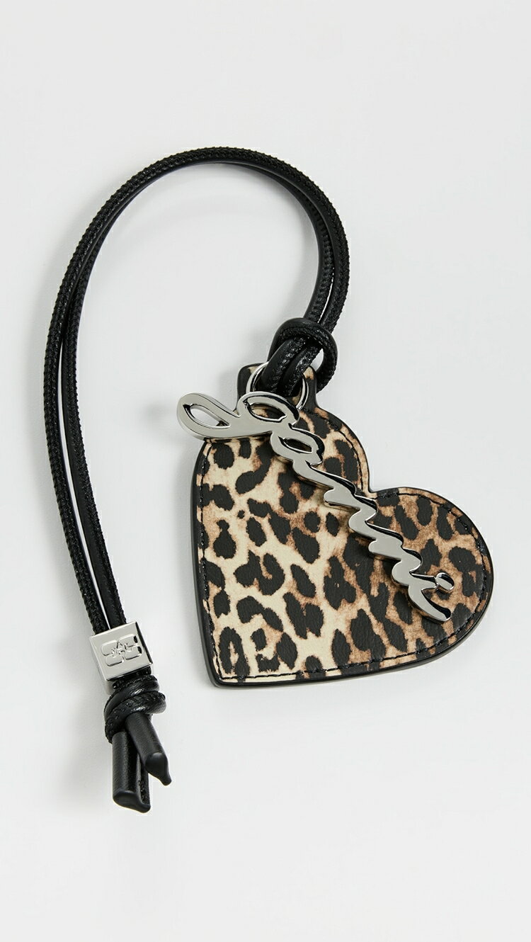(取寄) ボウ ハート ミラー GANNI Ganni Bou Heart Mirror leopard