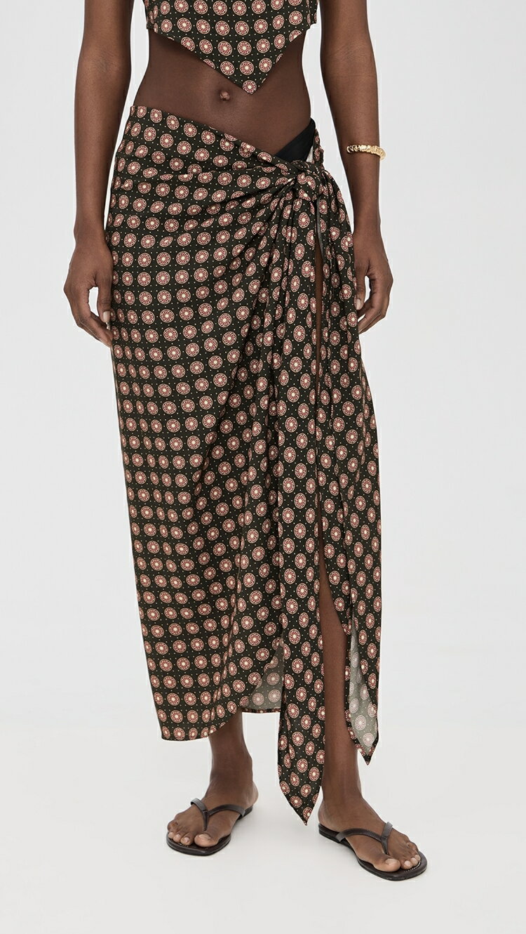 (取寄) サロン OAS Cyan Sarong coffee lumo