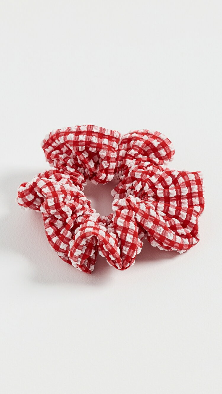 (取寄) ハンザ ジー スクランチー Hunza G Scrunchie red gingham