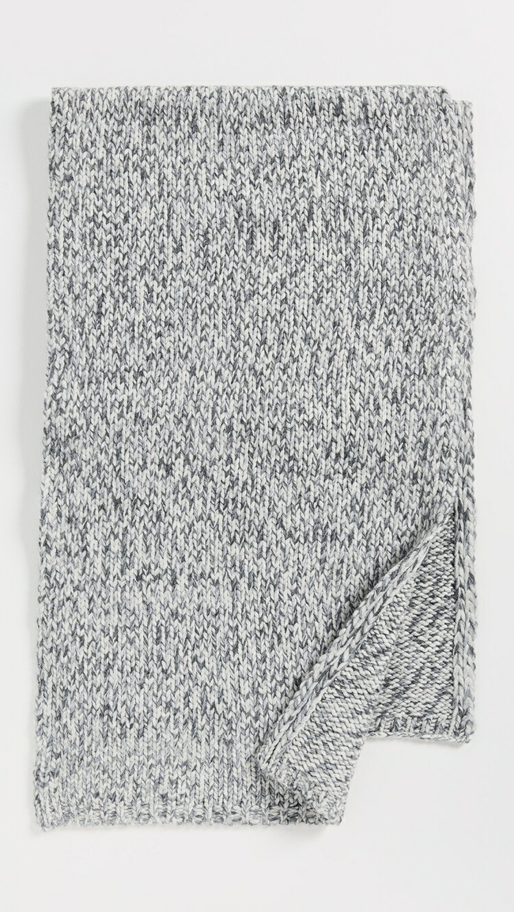 (取寄) ヴィンス チャンキー マール スカーフ Vince Chunky Marl Scarf grey